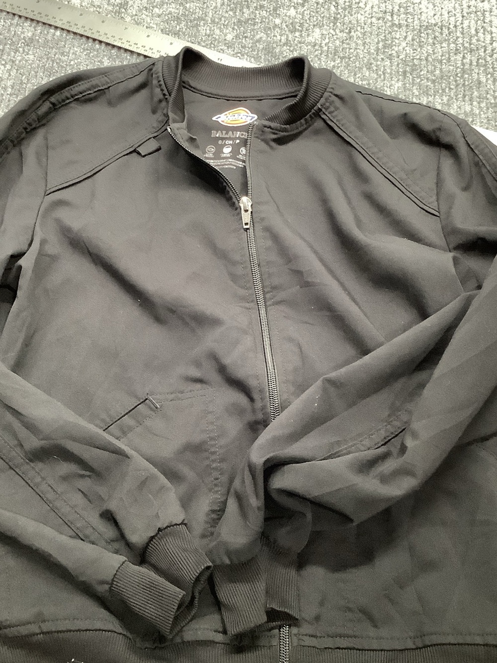 Dickies Black Men's Zip-Front Bomber Jacket